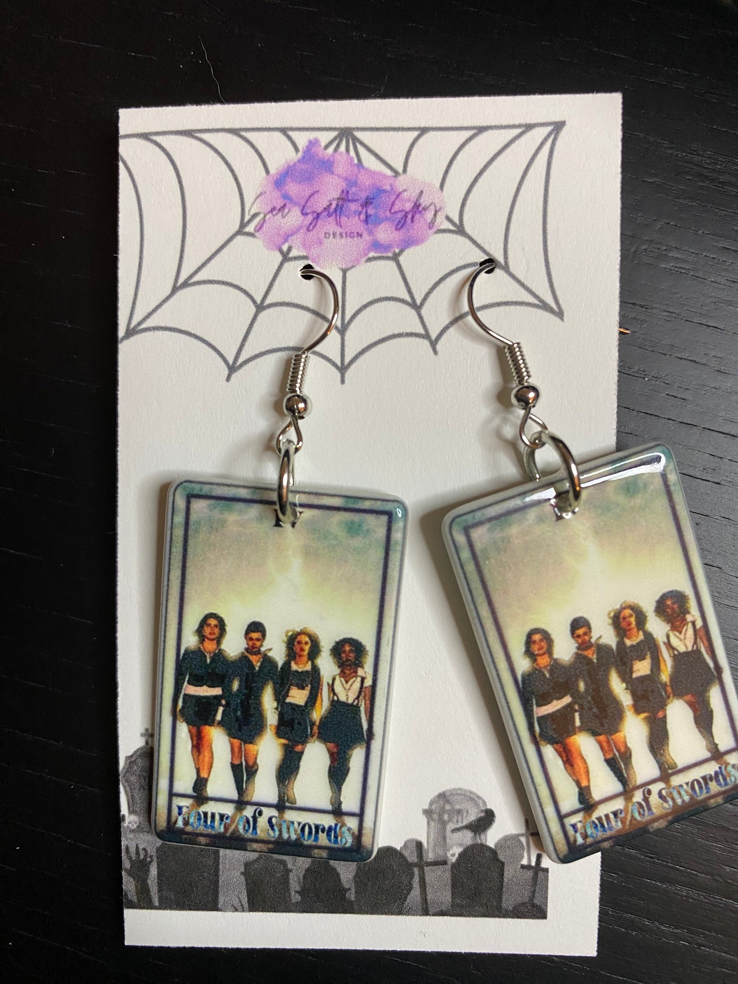 Horror Movie Tarot Earrings