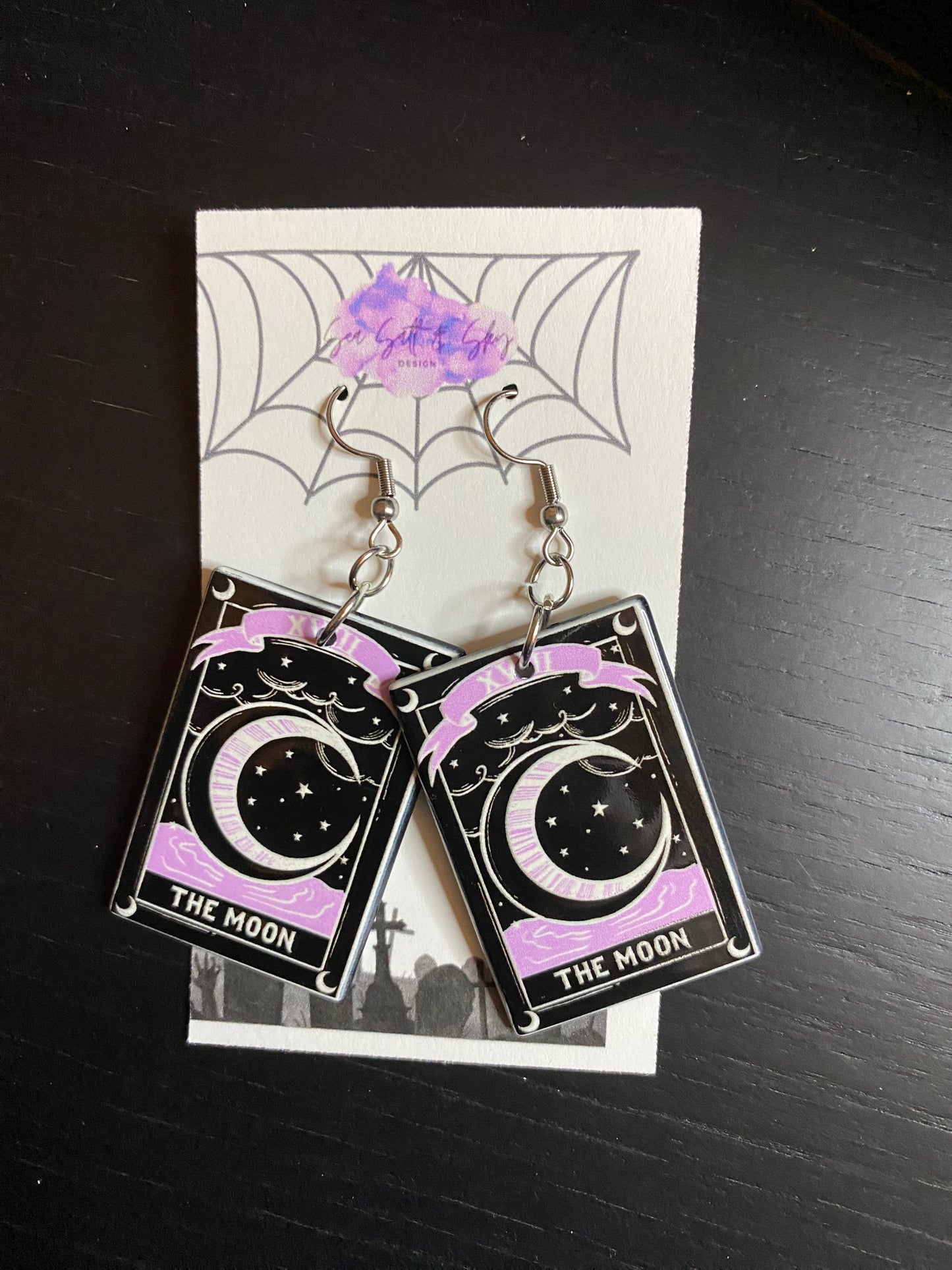 Witchy Themed Acrylic Earrings