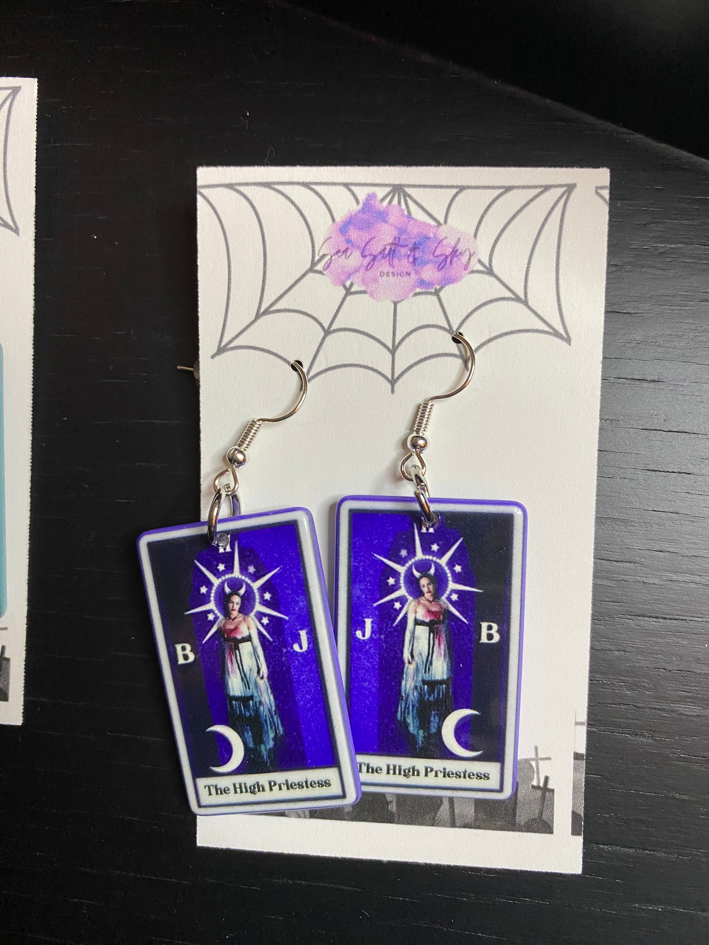 Horror Movie Tarot Earrings