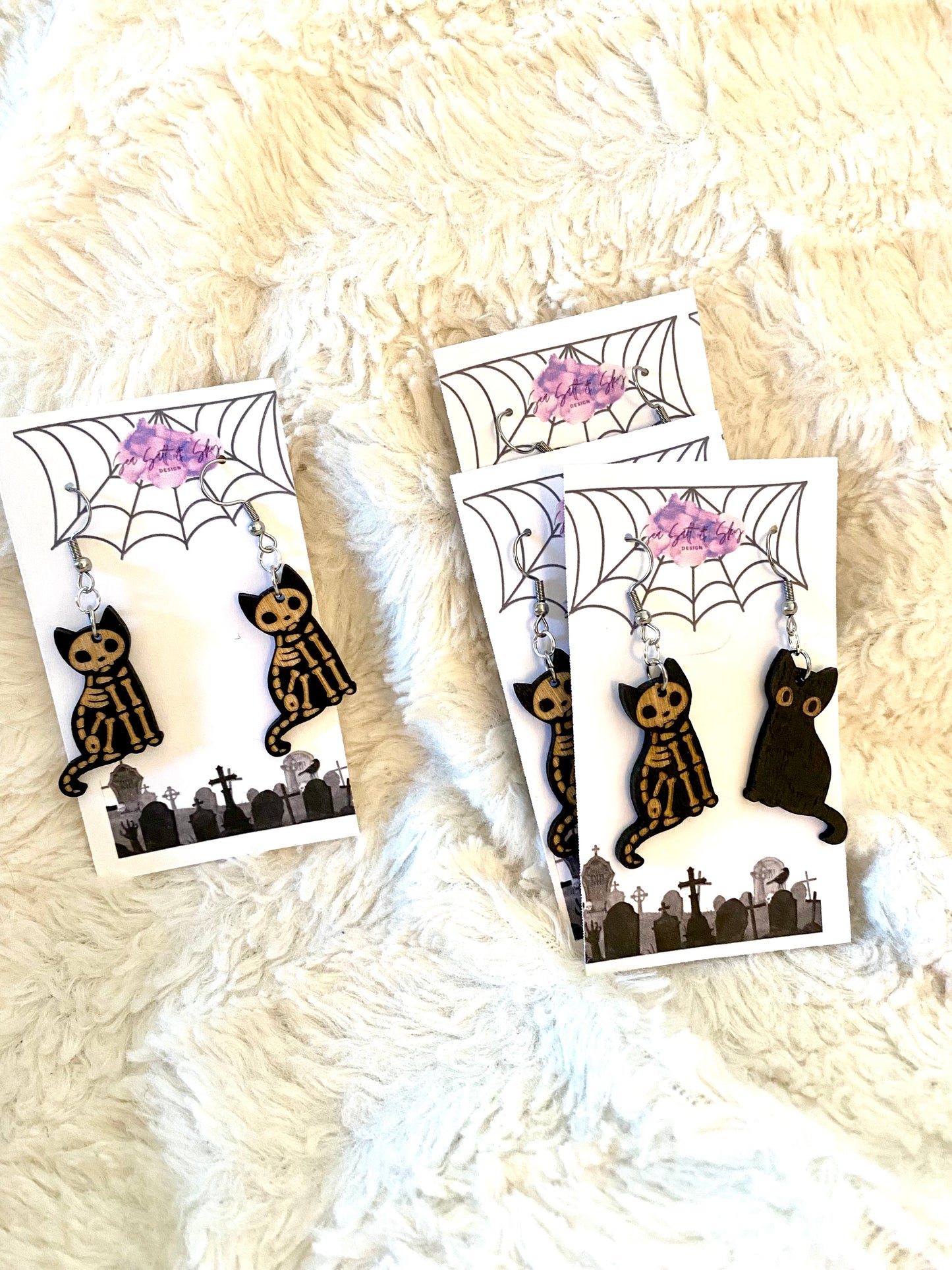 Spooky Cat Earrings