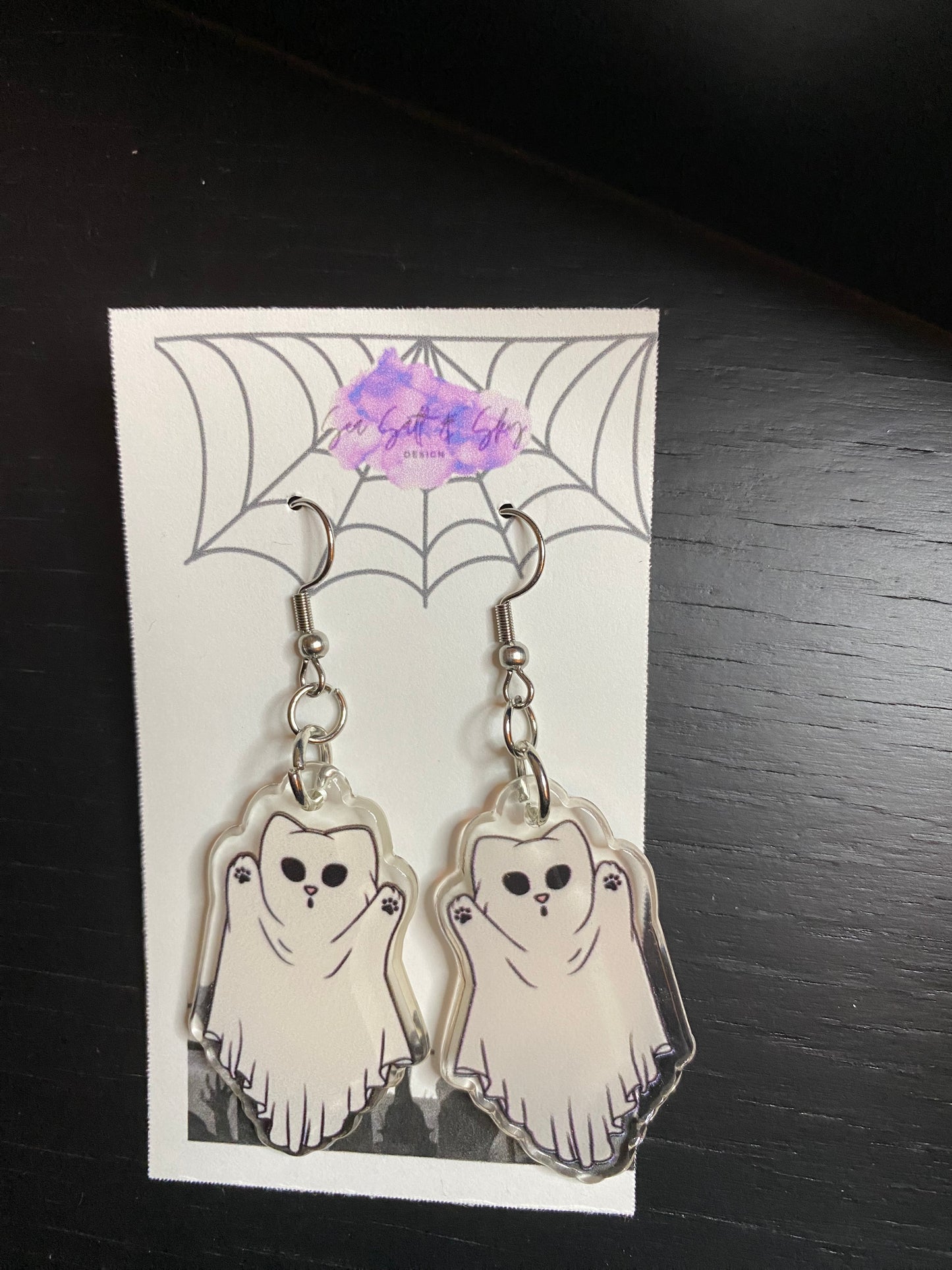 Halloween earrings- Scream, trash pandas, vintage coffins and ghosts!