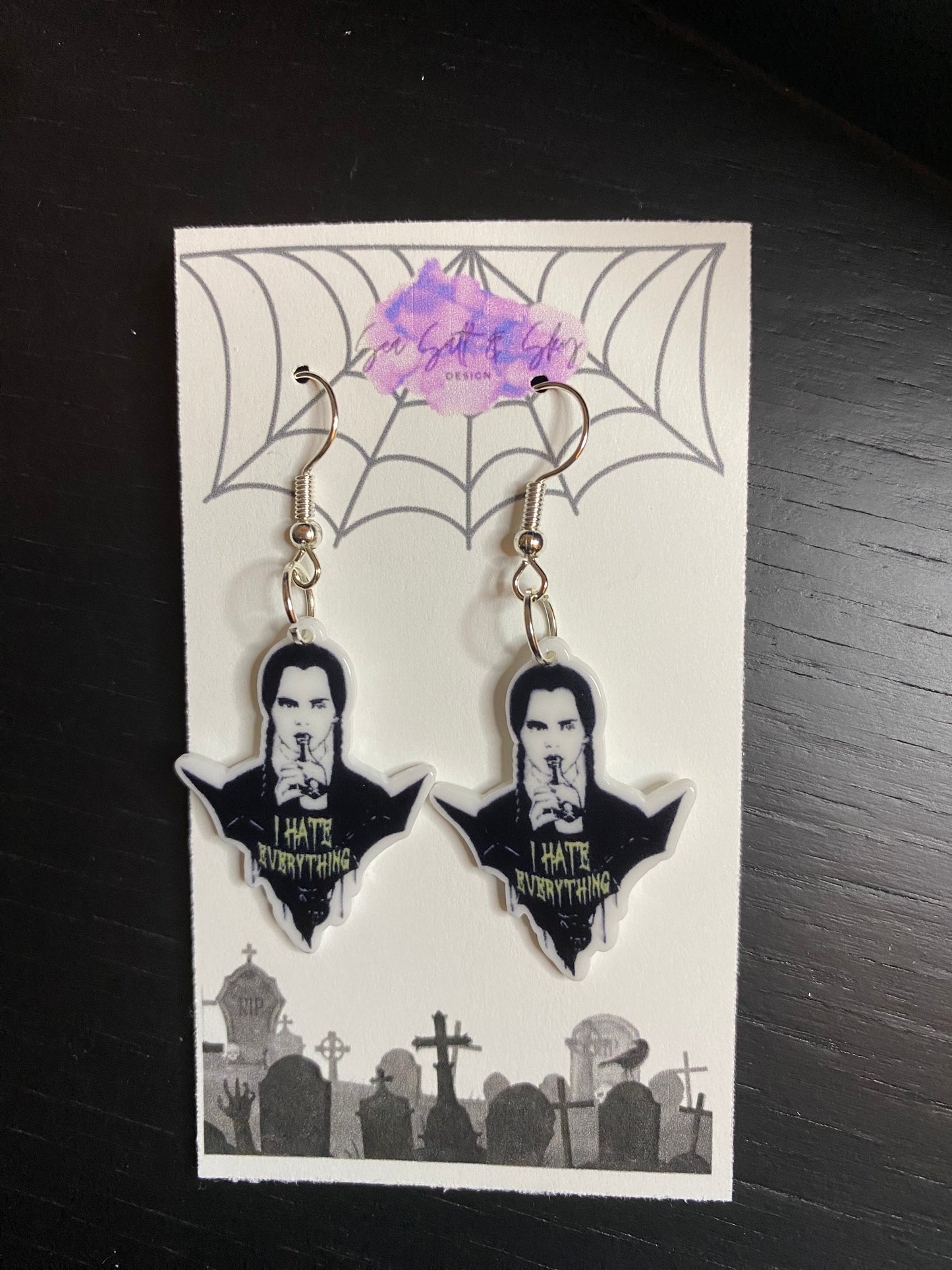 Addams Family and Wednesday Earrings