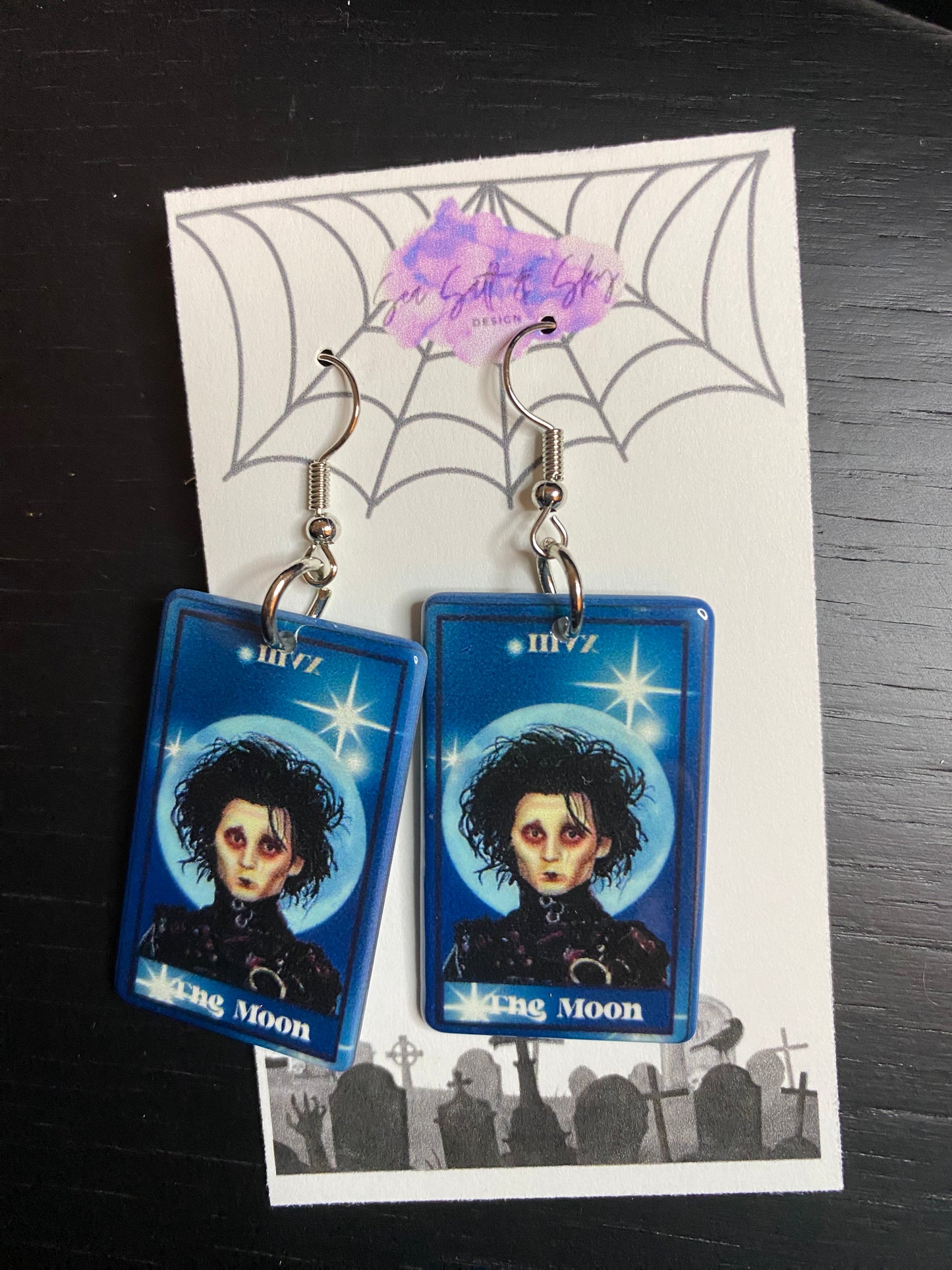 Horror Movie Tarot Earrings