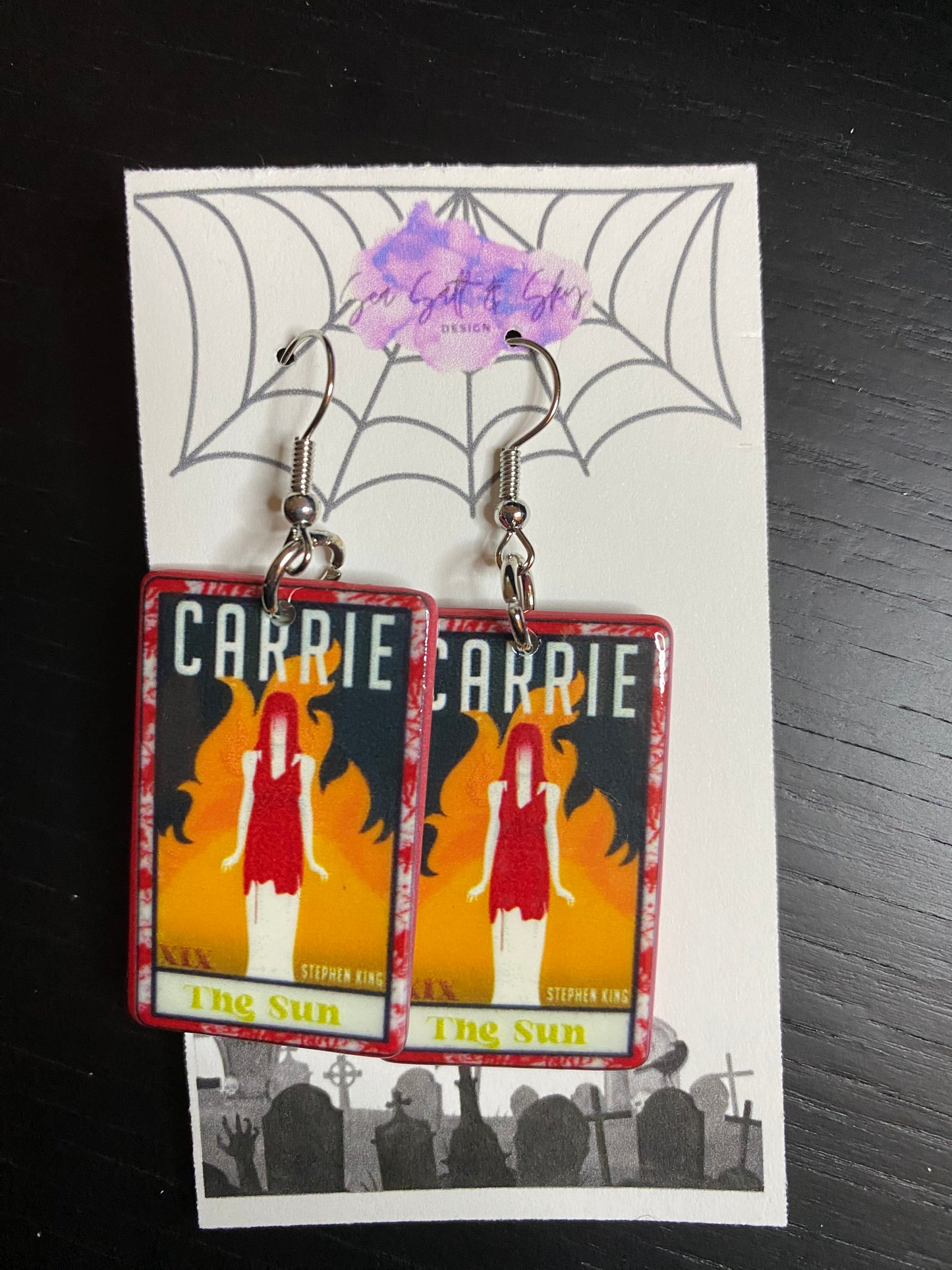 Horror Movie Tarot Earrings