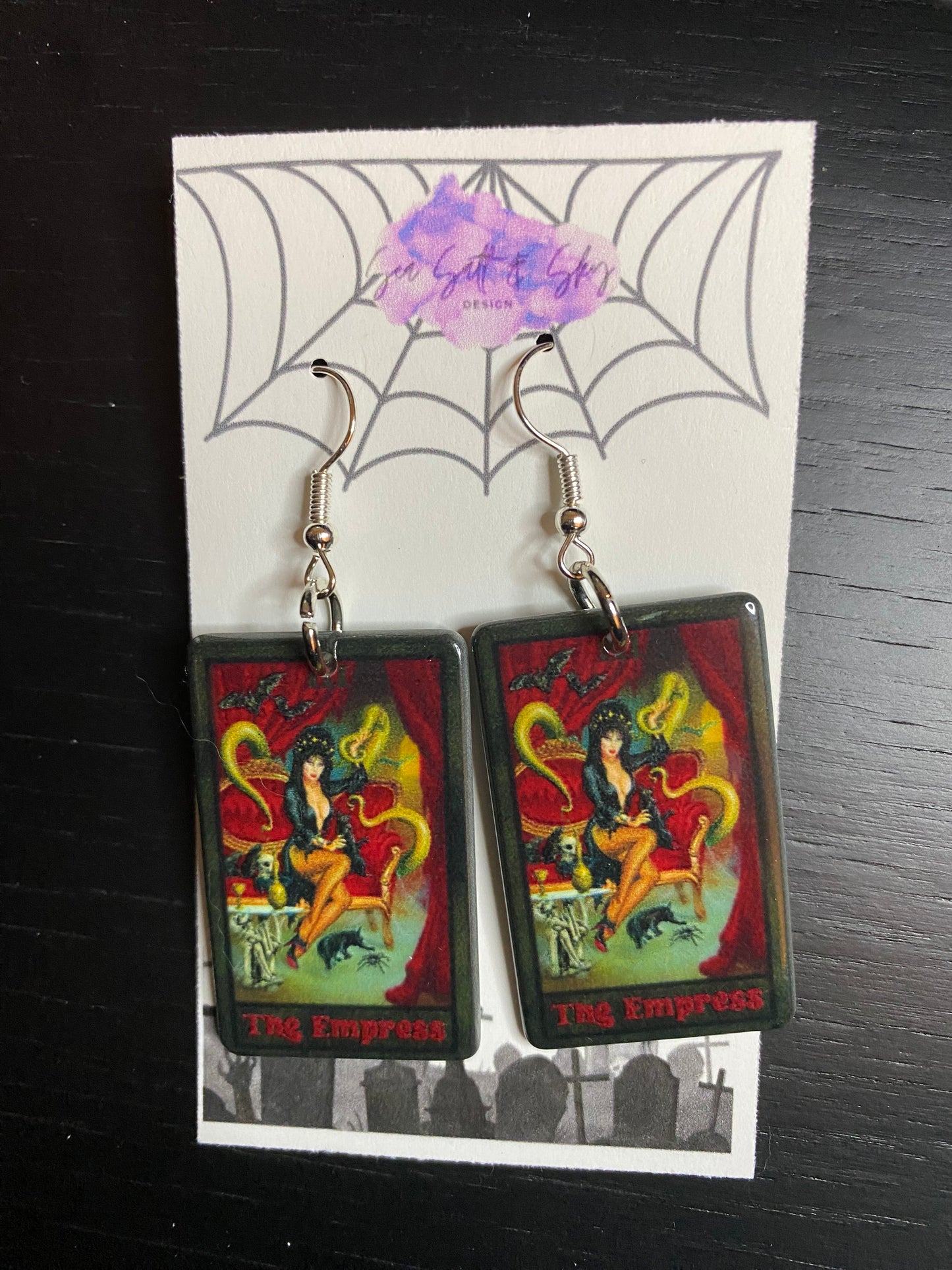 Horror Movie Tarot Earrings