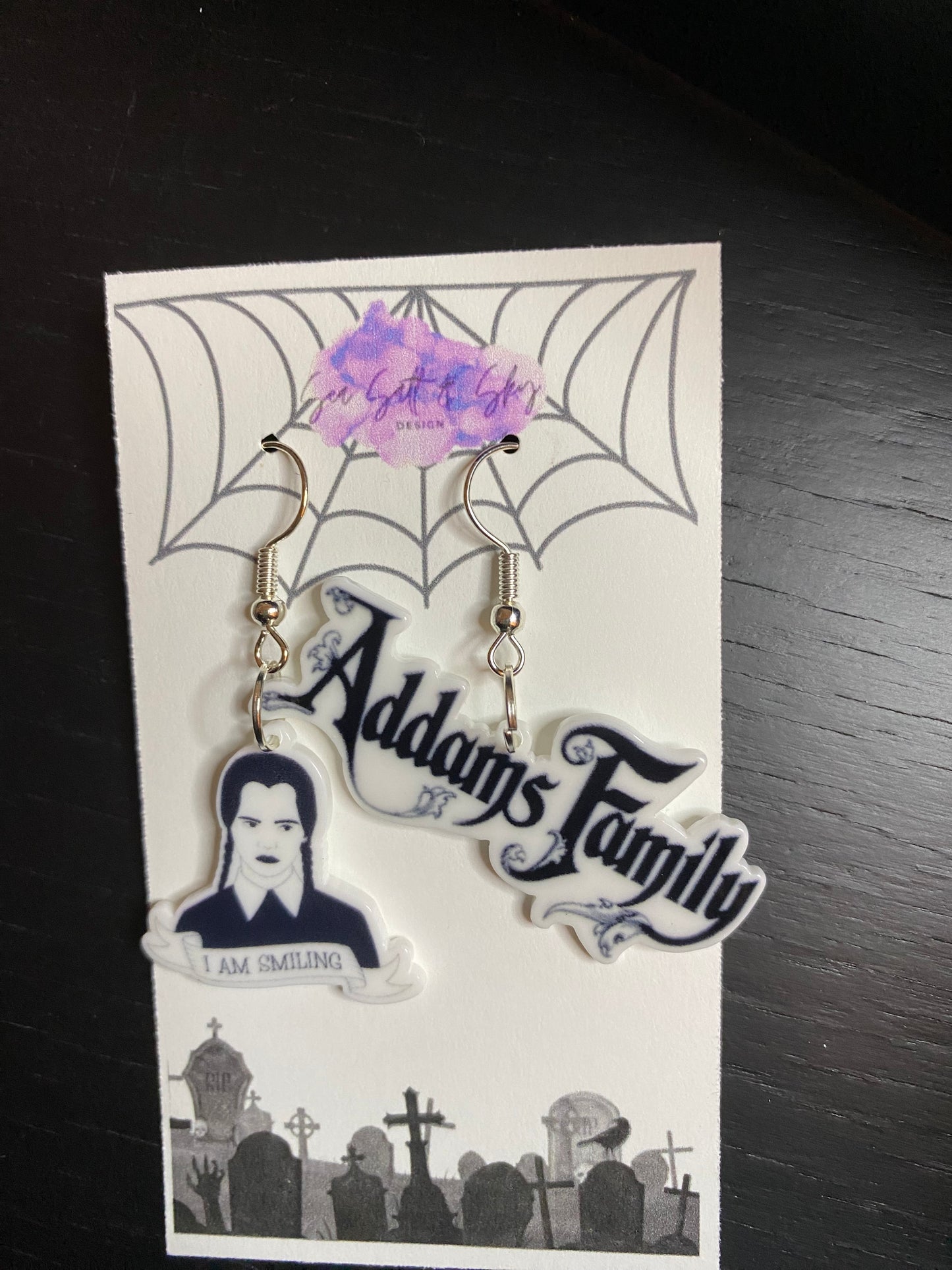 Addams Family and Wednesday Earrings