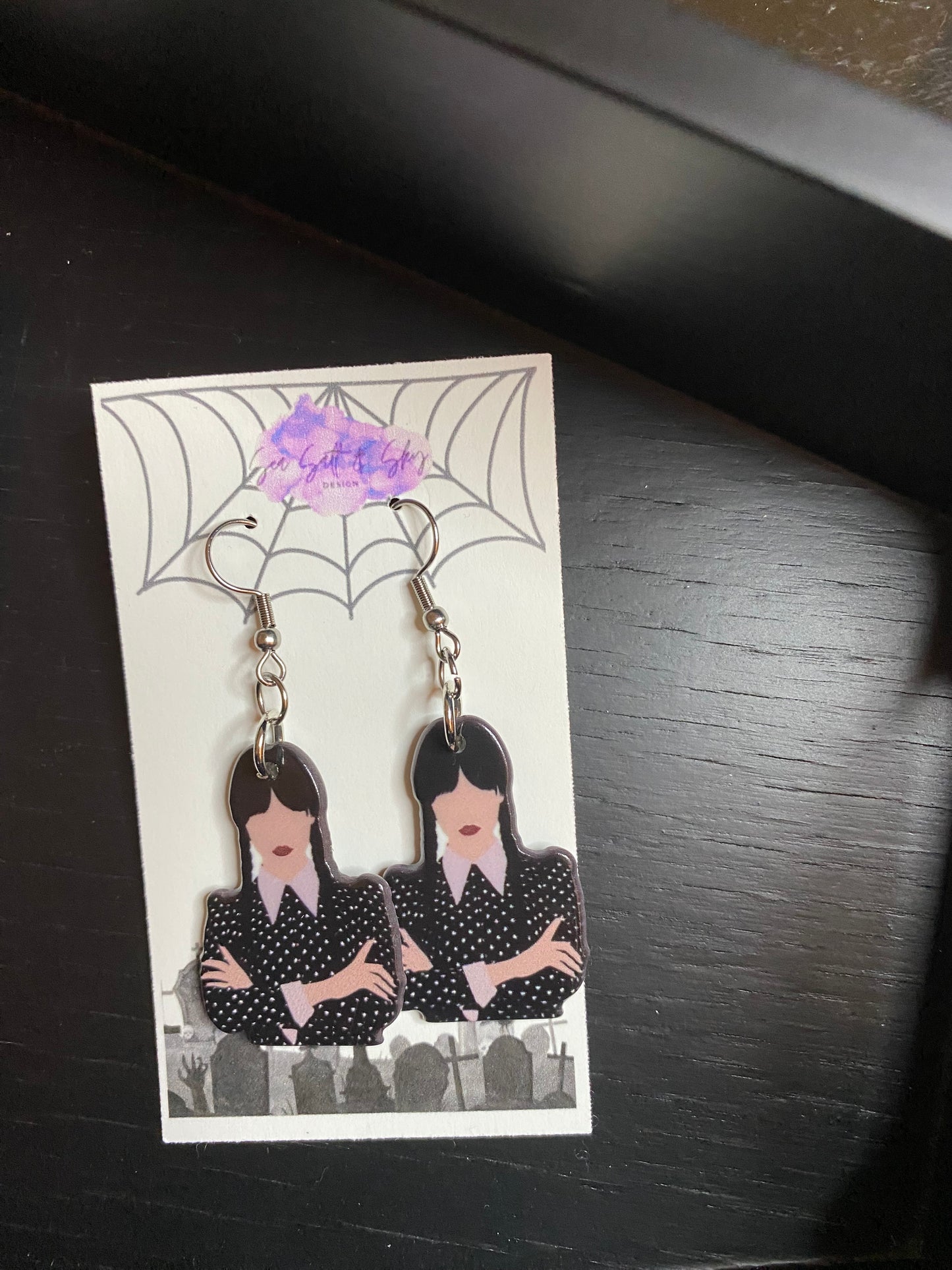 Addams Family and Wednesday Earrings