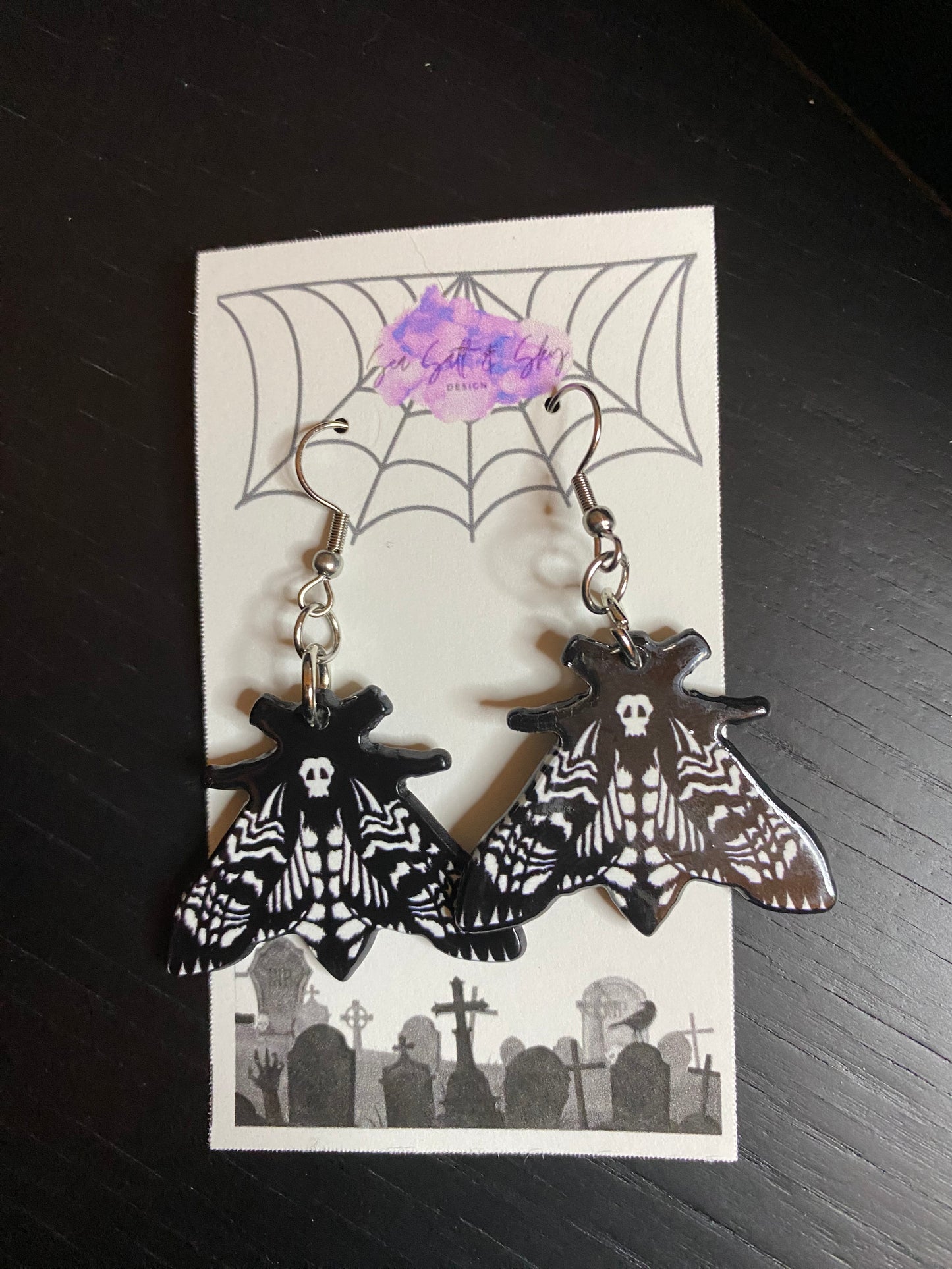 Witchy Themed Acrylic Earrings