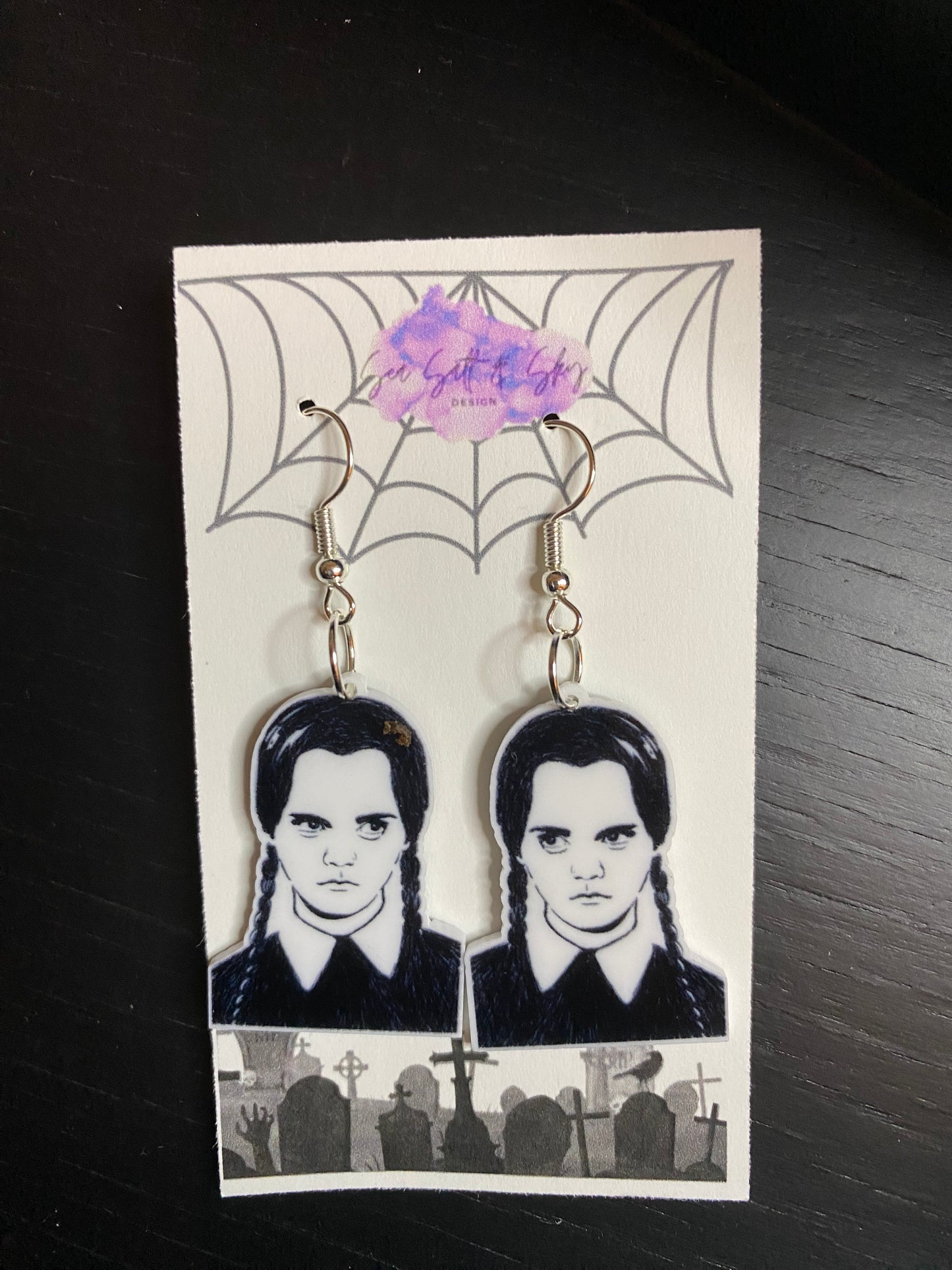 Addams Family and Wednesday Earrings