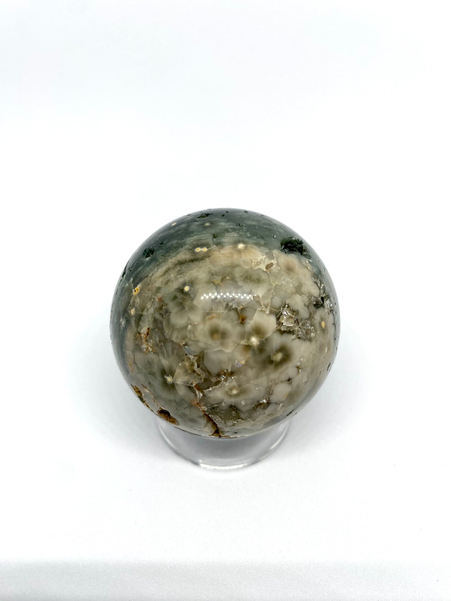 Druzy ocean Jasper sphere