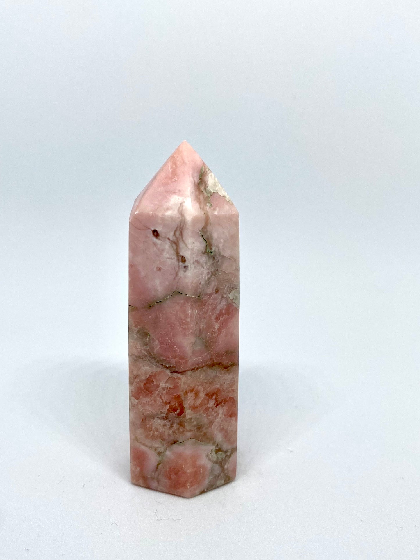 Pink calcite tower