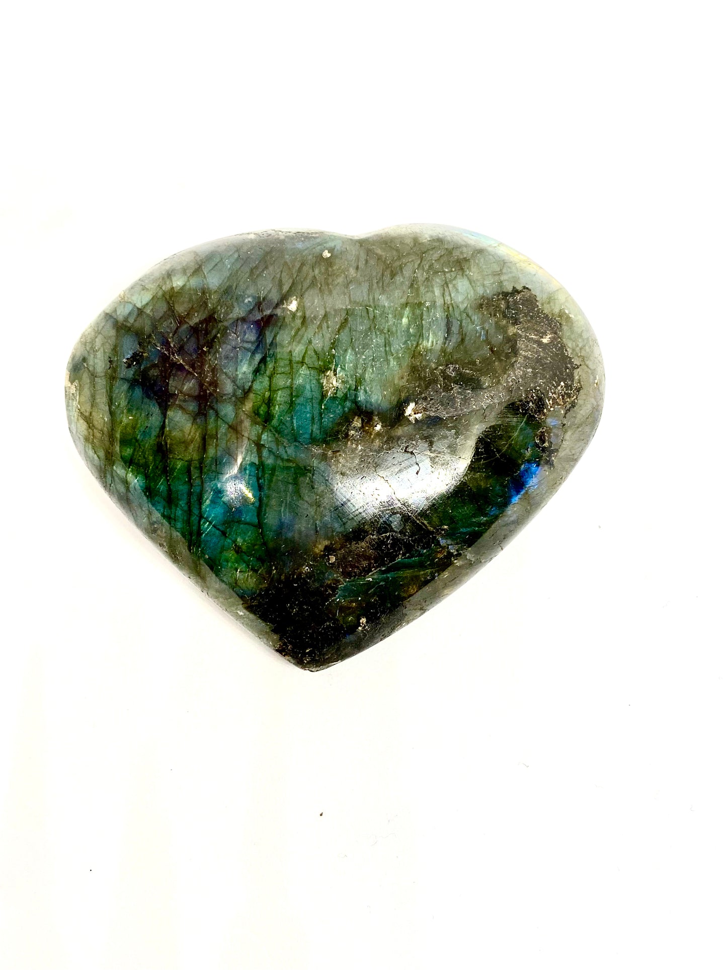 Labradorite Heart