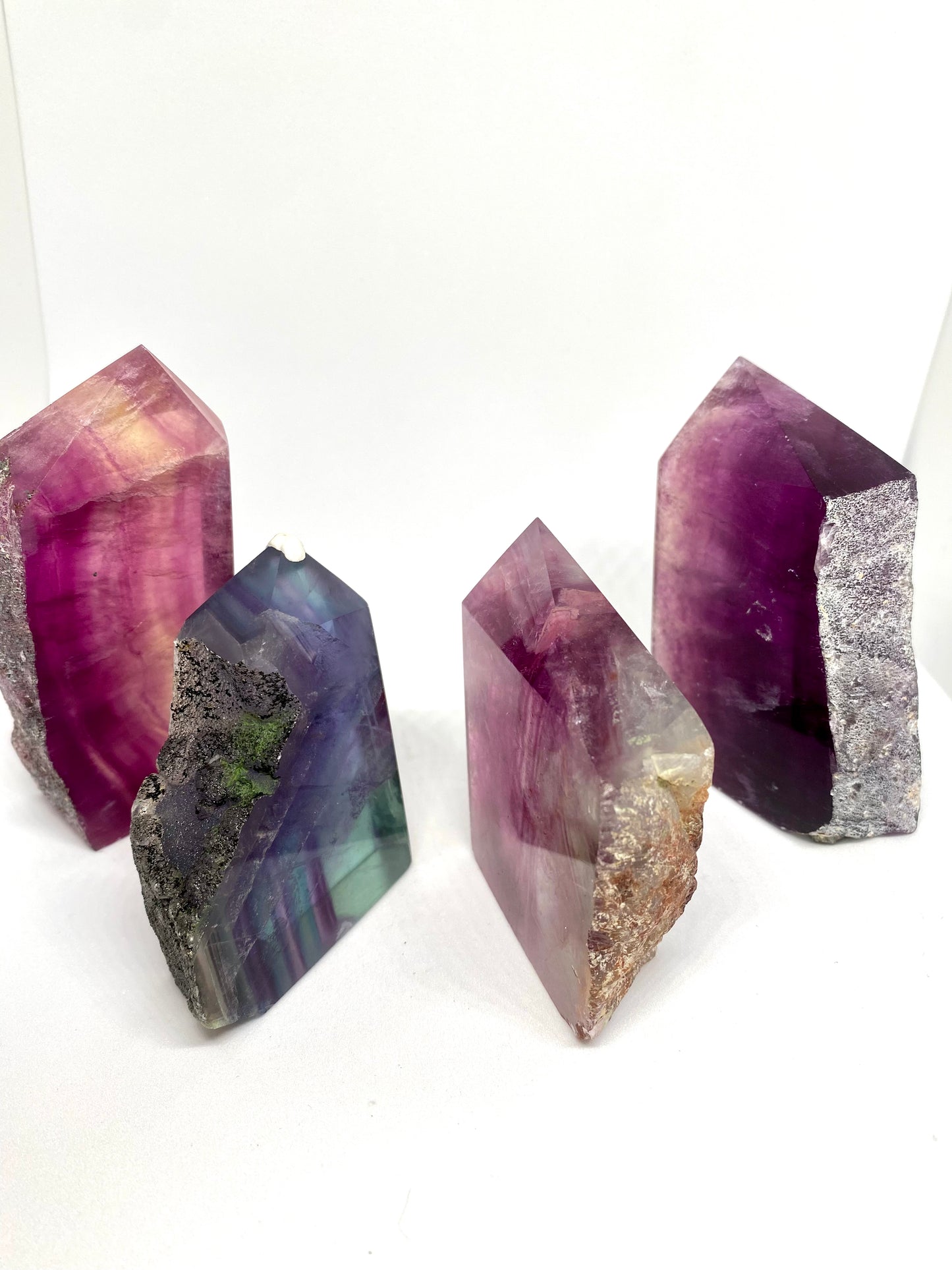 Fluorite slab towers