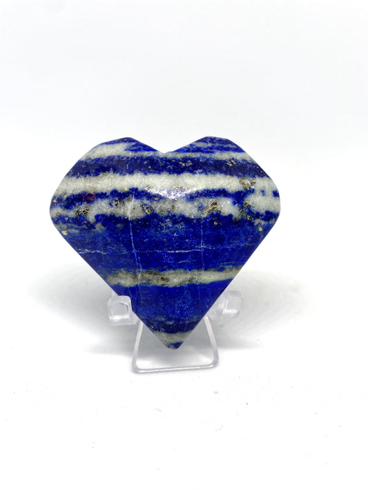 Lapis lazuli heart