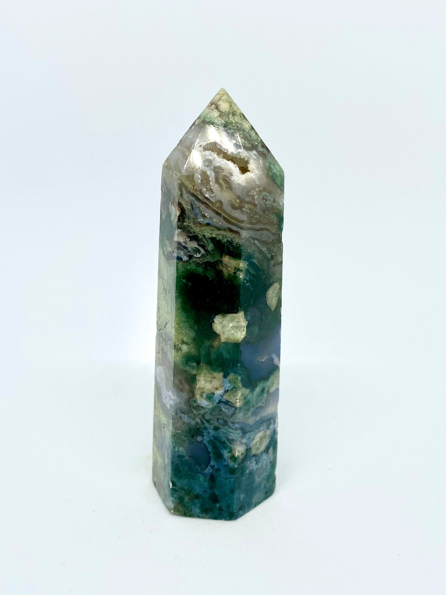 Moss agate tower 18A