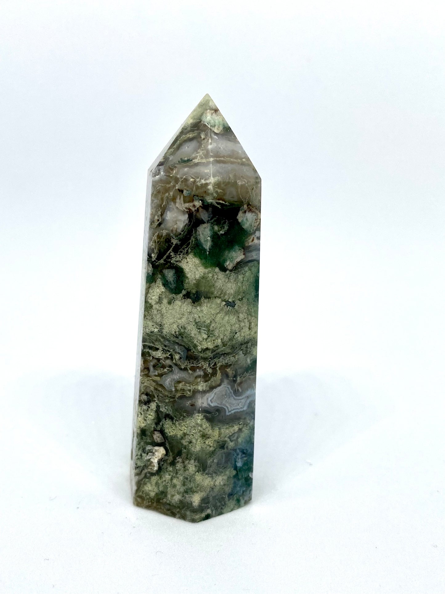 Moss agate tower 18A