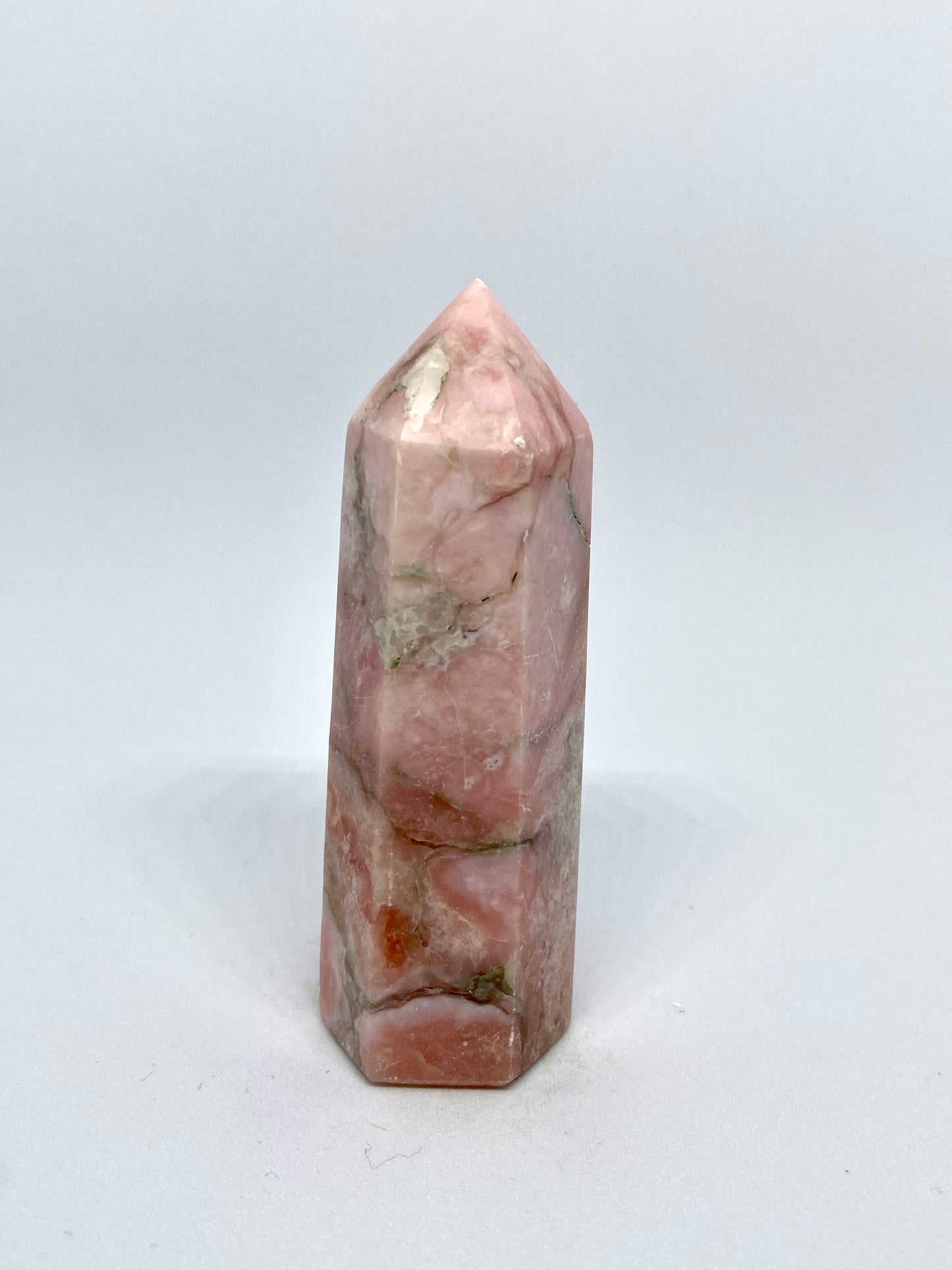 Pink calcite tower