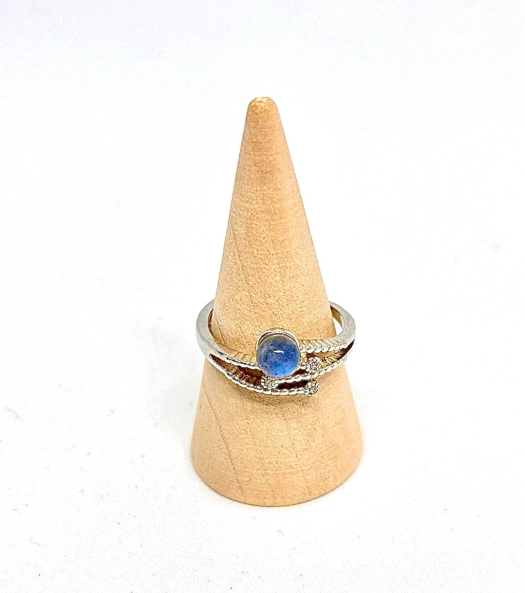 Blue Apatite Ring