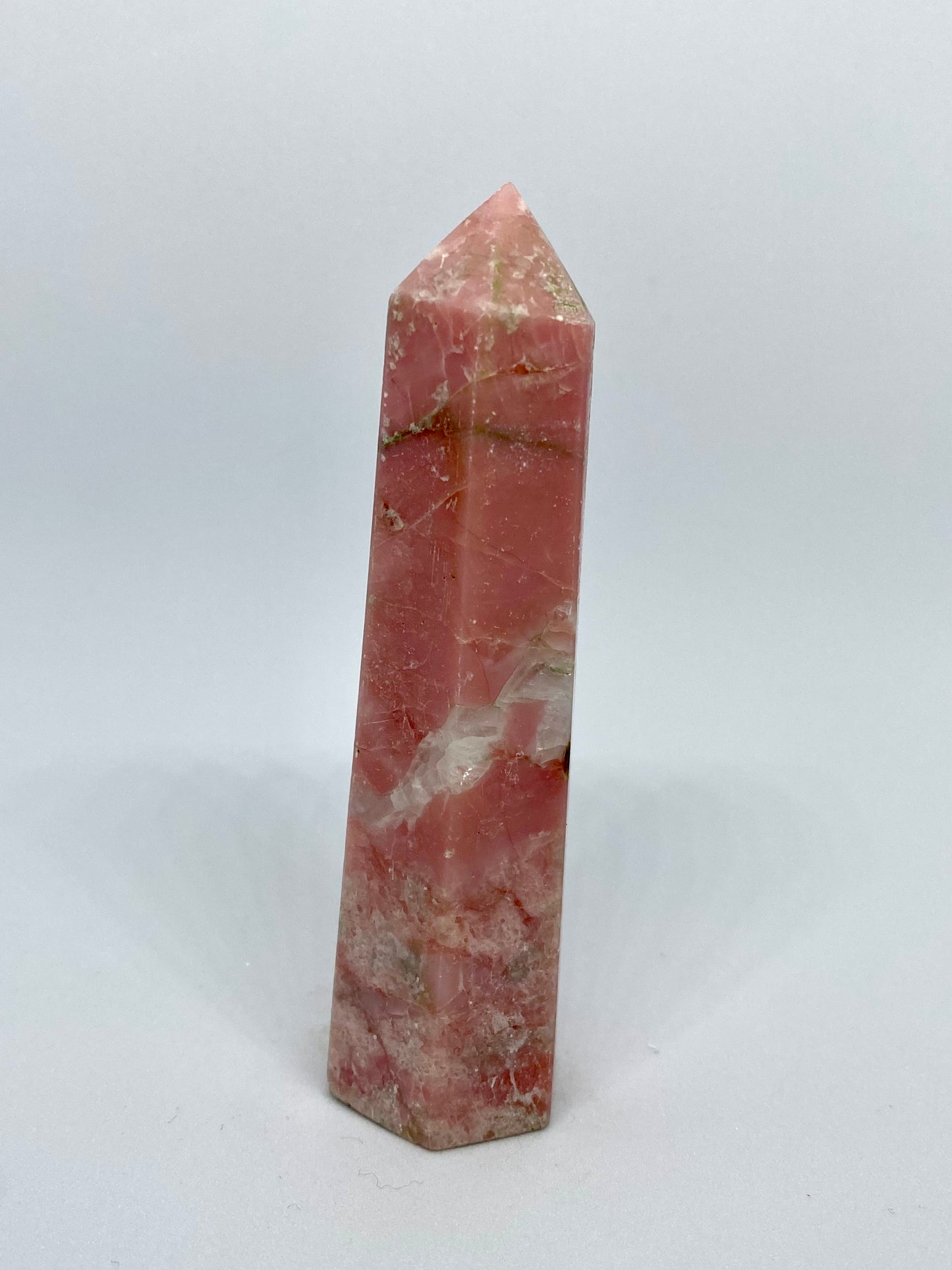 Pink calcite tower