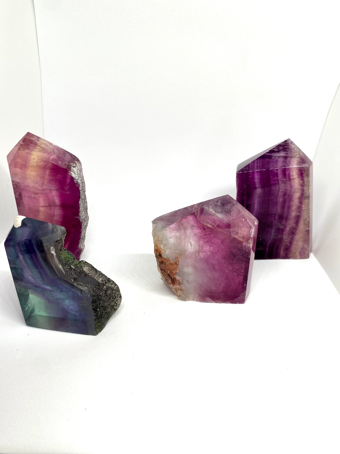 Fluorite slab towers