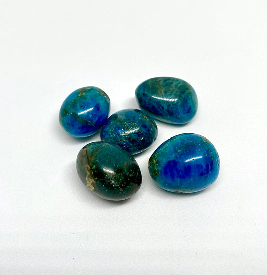 Blue Apatite Tumbles