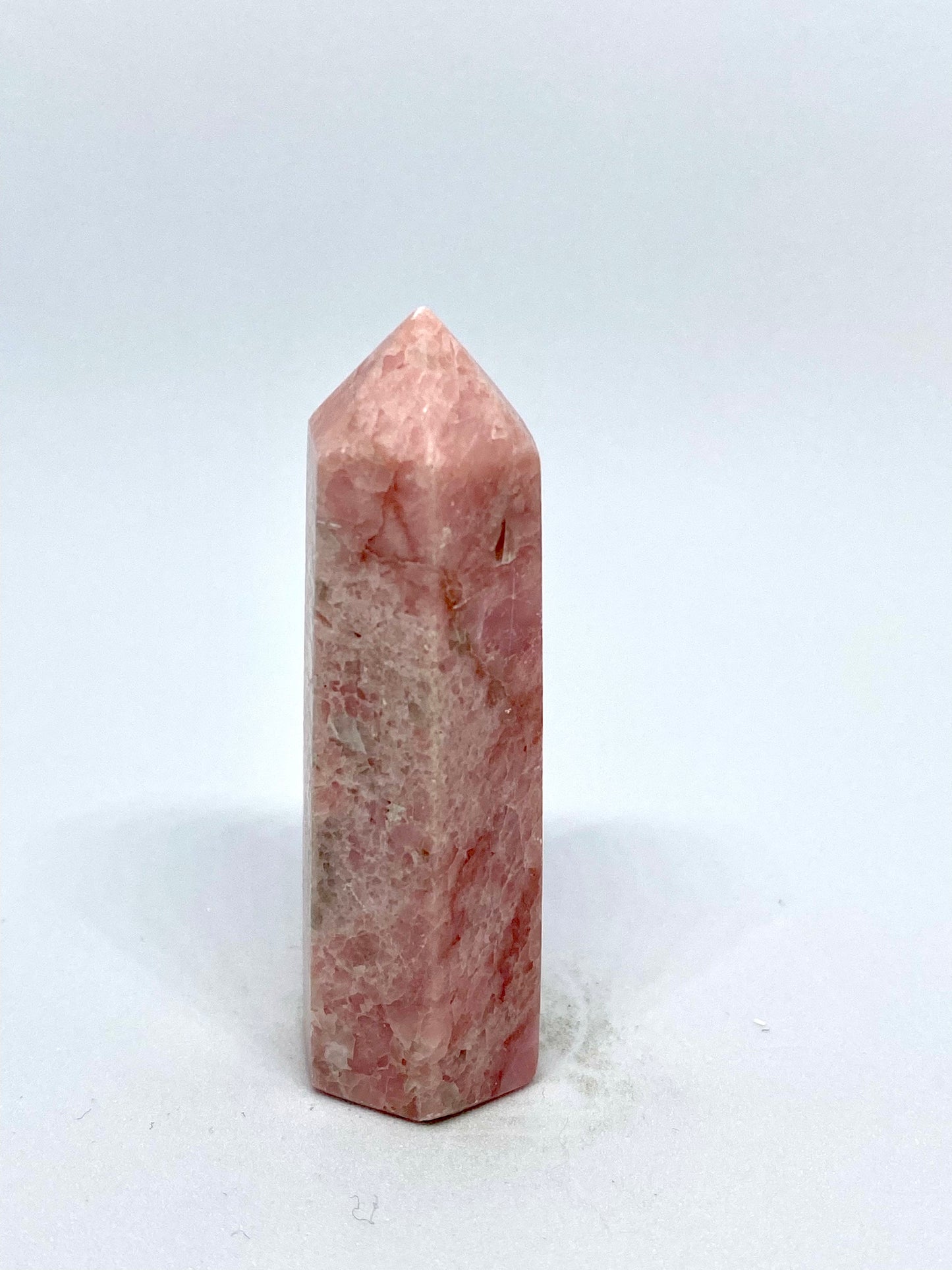 Pink calcite tower