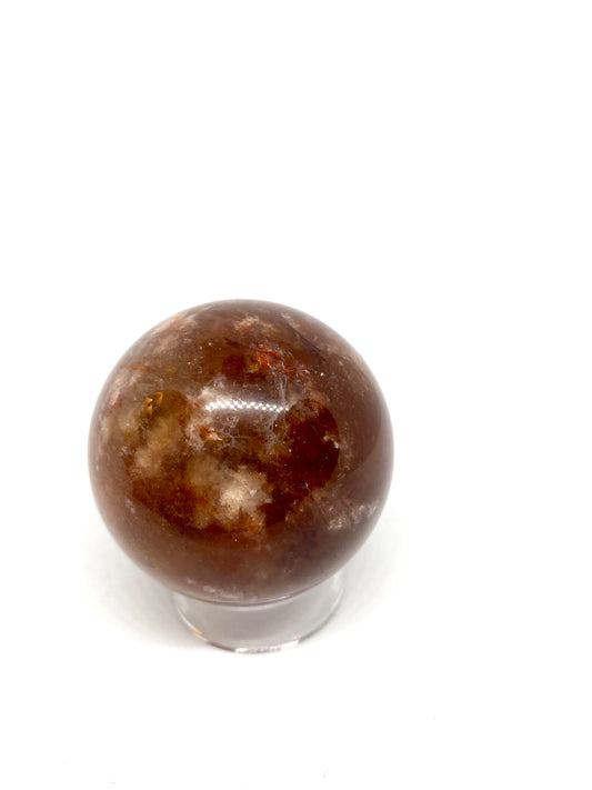 Fire quartz sphere