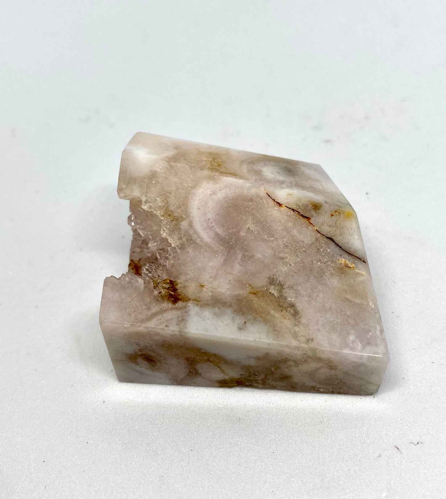 Druzy pink amethyst freeform