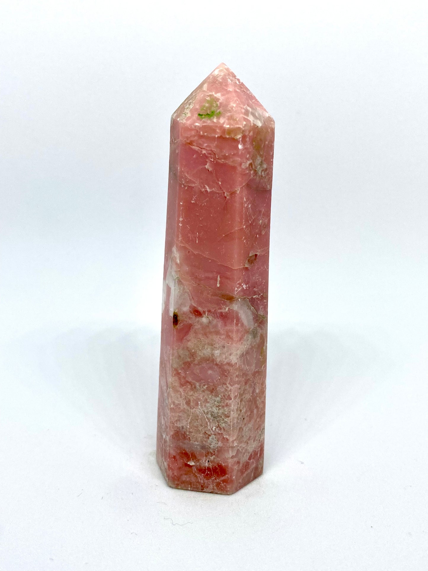 Pink calcite tower