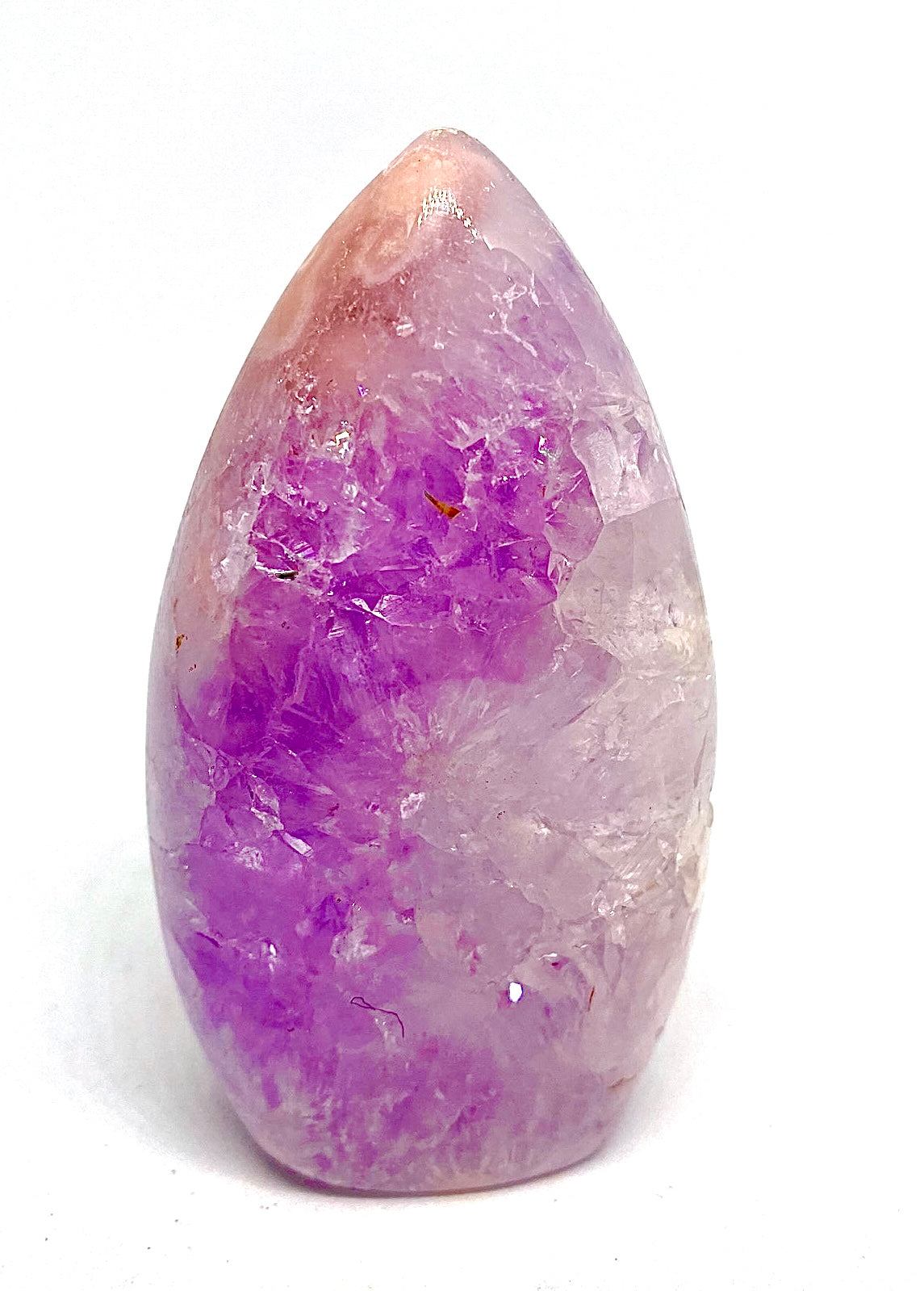 Pink Amethyst with Druzy Freeform