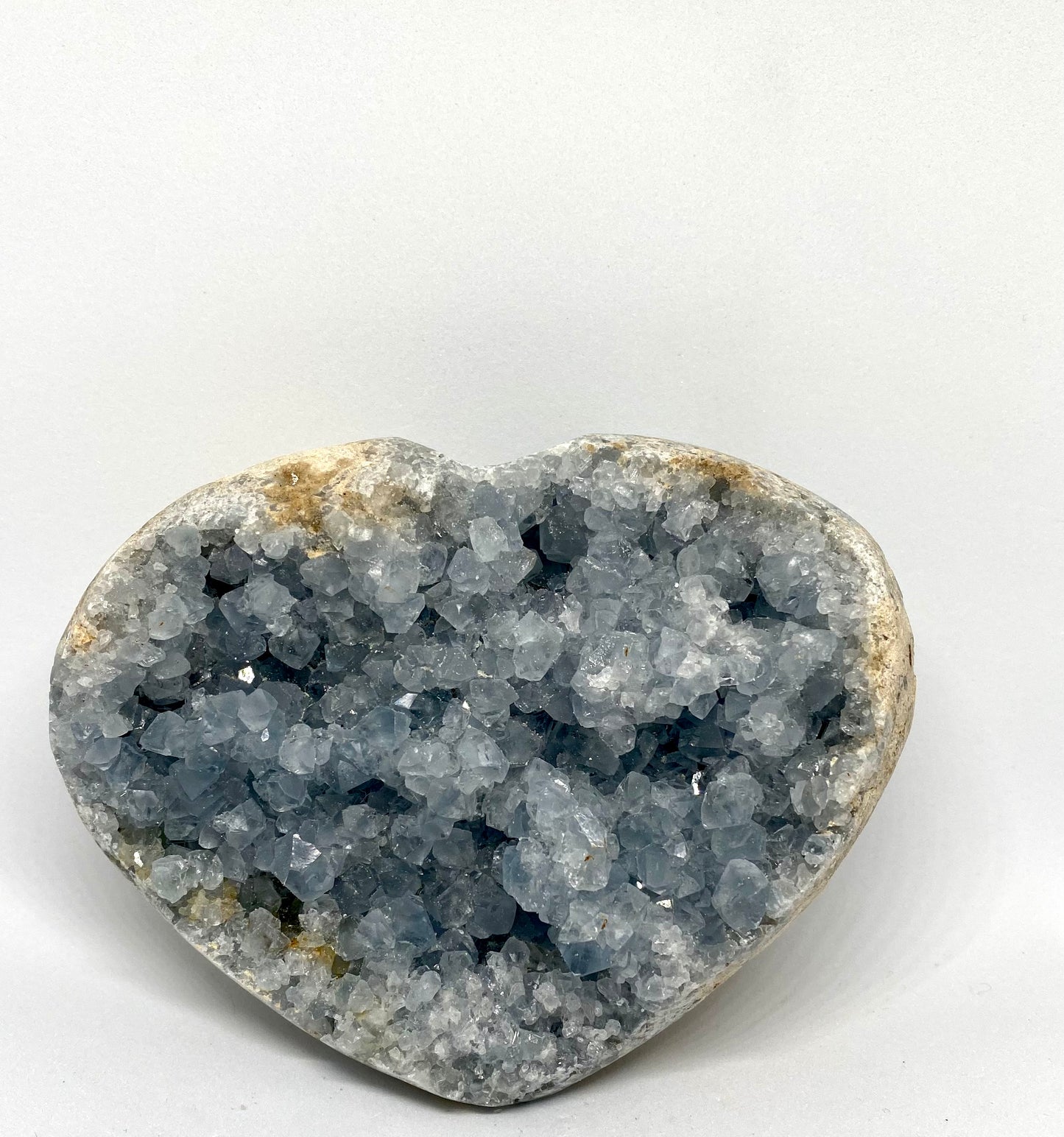 Celestite heart