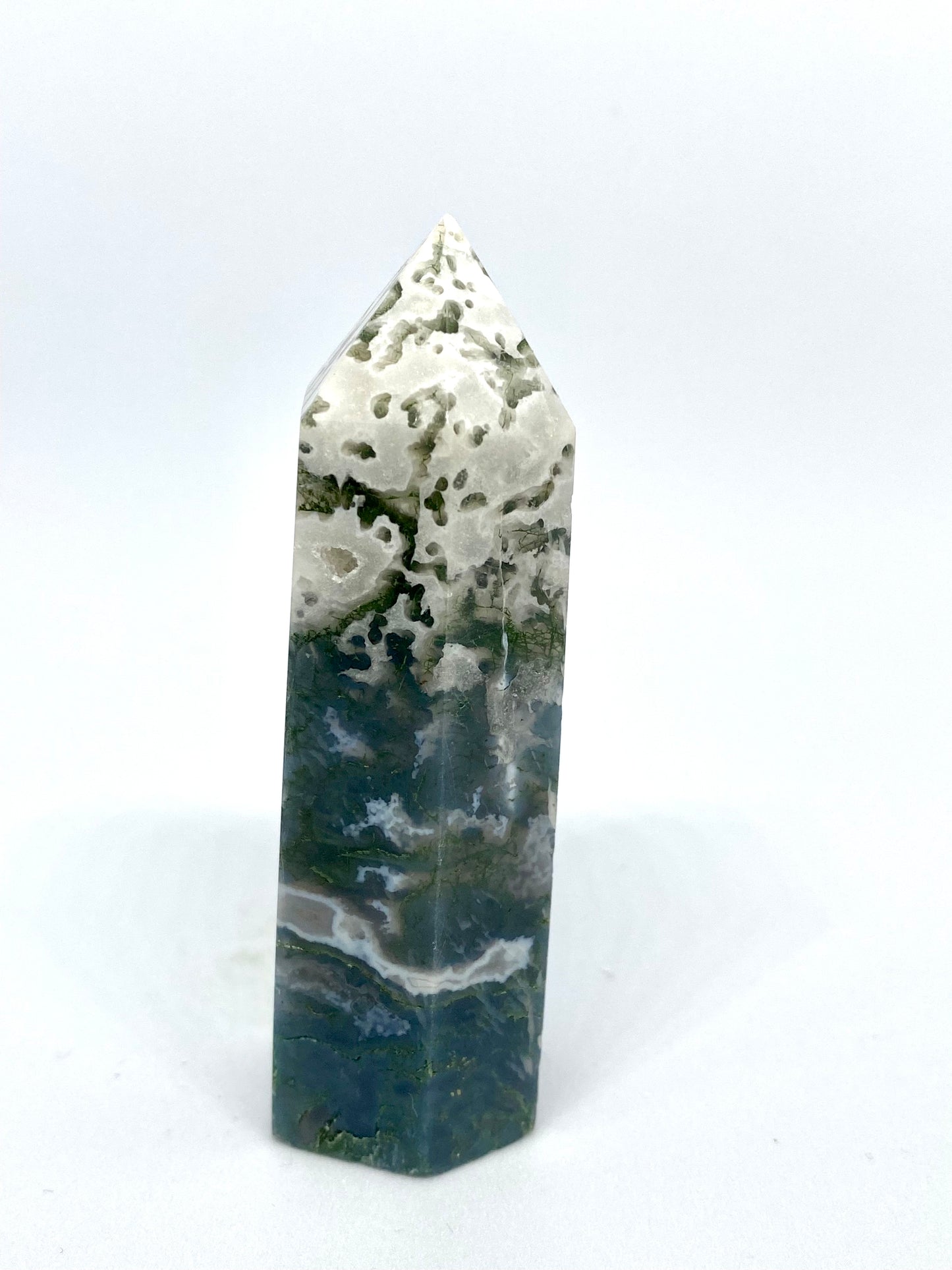 Moss agate tower 18B