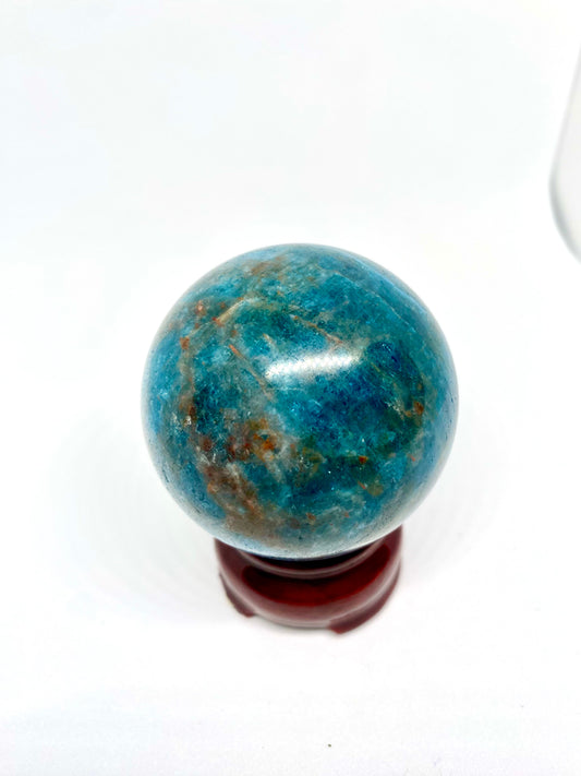 Blue Apatite Sphere