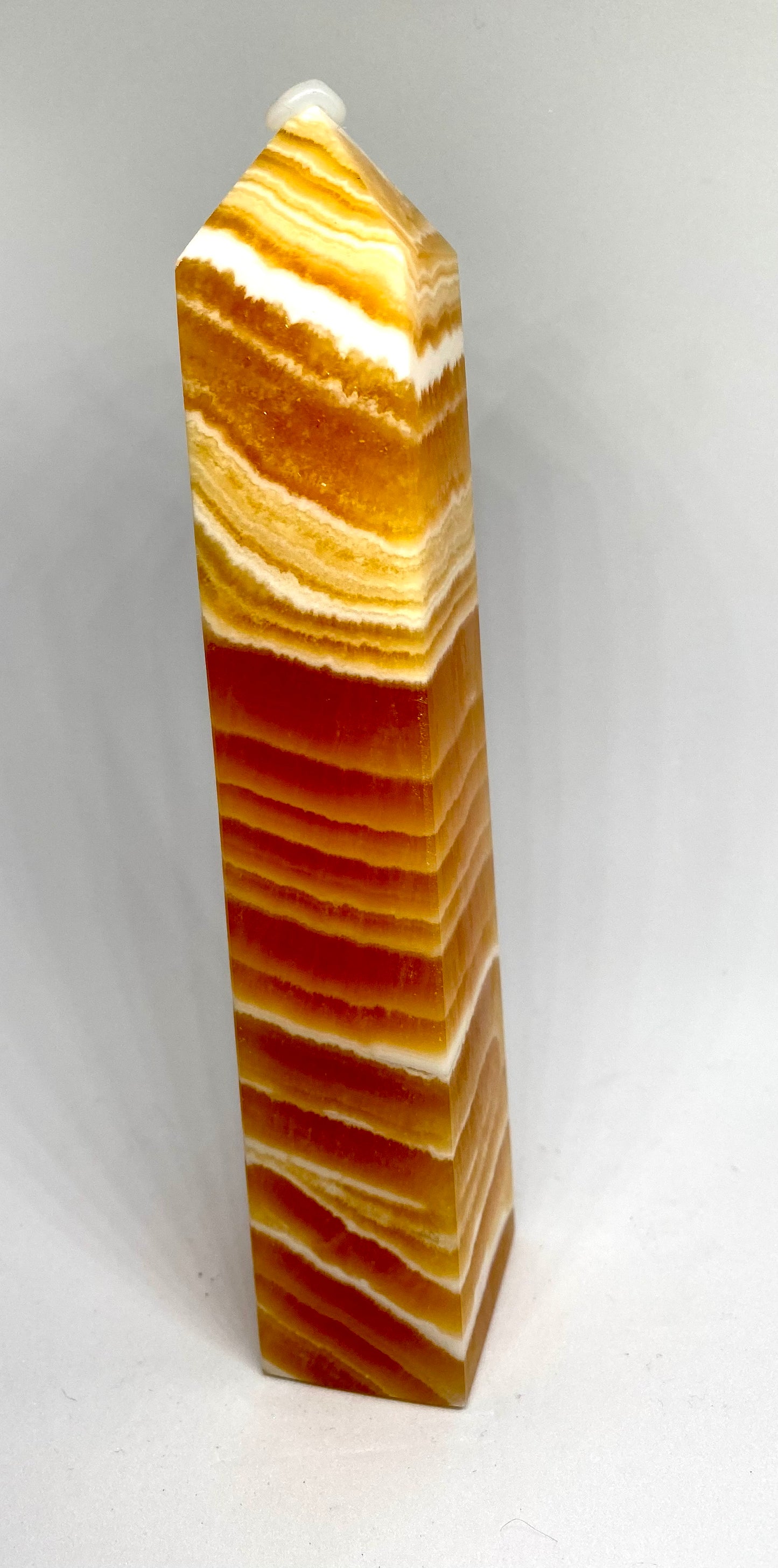 Honey calcite tower