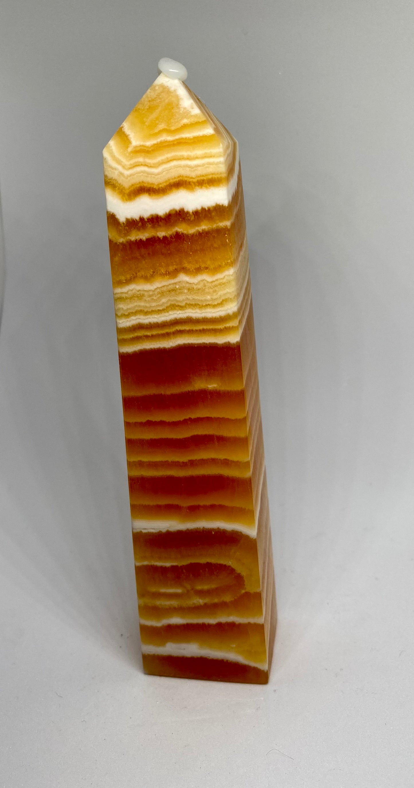 Honey calcite tower