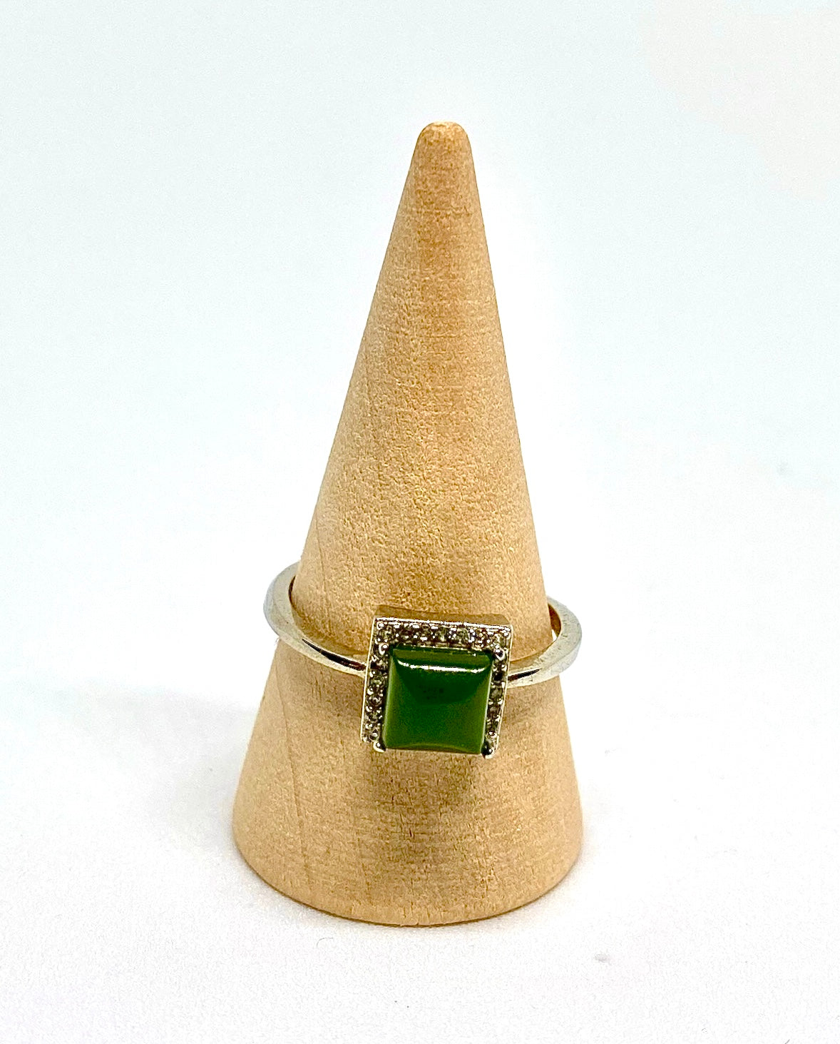 Green Chalcedony Ring